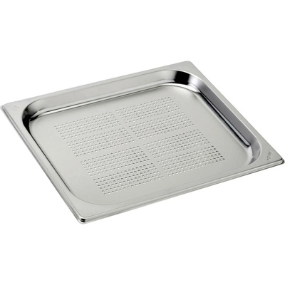 REDFOX Děrovaná gastronádoba GN 1/2 - hloubka 20 mm - nerezová