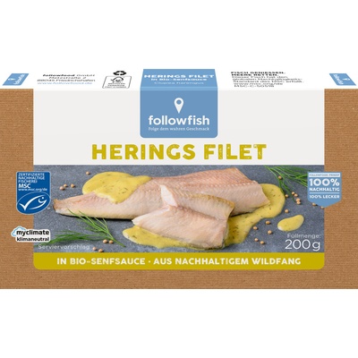 Followfood Followfish Filet ze sledě v hořčičné omáčce 200 g