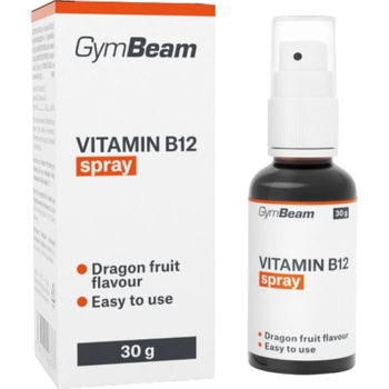 GymBeam Vitamin B12 Spray 100 mcg | Methylcobalamin [30 грама] Dragon Fruit