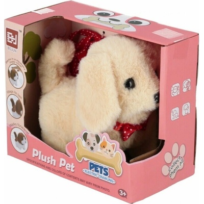 Euro-Trade Pes interaktívny béžový 13 cm