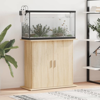 Vidaxl stojan kompozitní dřevo dub sonoma 81 x 36 x 73 cm – Zboží Dáma