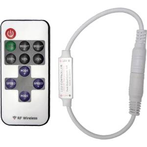 ELMARK Rf МИНИ КОНТРОЛЕР ЗА led ЛЕНТА 5a(72w) 12vdc (99leddimmer3)