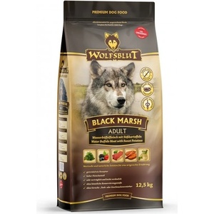 Wolfsblut BLACK MARSH ADULT - Water Buffalo Meat with Sweet Potatoes - храна за кучета БЕЗ ЗЪРНО с Месо от воден бивол и сладки картофи, за средни и едри породи, Германия - 12, 5 кг - WB784981