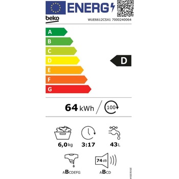 BEKO WUE6612CSX1