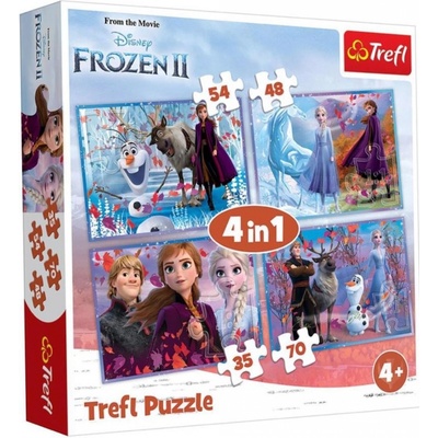 Trefl 4v1 Ledové království II/Frozen II