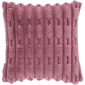 Bianca Декоративна възглавница от микроплюш 50x50 cm Carved Fur - Bianca (DS/57815/R/CU50/PK)
