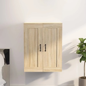 vidaXL Окачен стенен шкаф, дъб сонома, 69, 5x32, 5x90 см (812306)