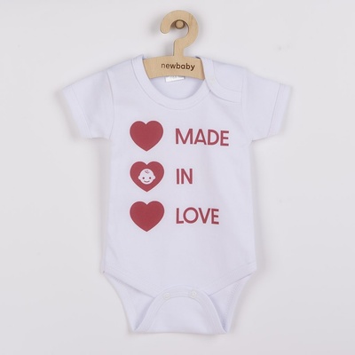 NEW BABY Body s potiskem MADE IN LOVE