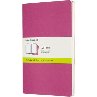 Moleskine Sešity 3 ks čisté růžové L