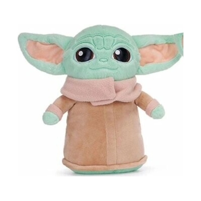 CurePink Plyšová hračka - figúrka Star Wars - Hviezdne vojny: Baby Yoda (výška 30 cm)