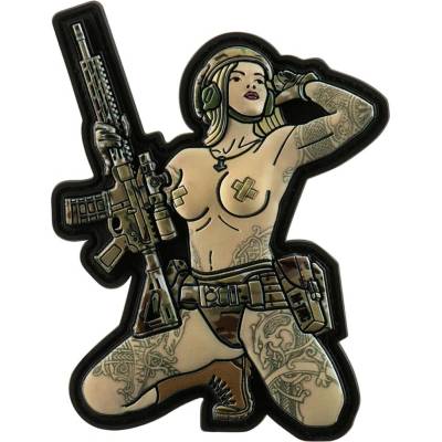 Nášivka M-Tac Tactical Girl No. 1 Skandinavik s Mjolnirem PVC – MultiCam