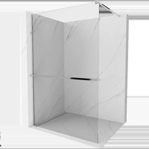Mexen Kioto+ душ стена с рафт Walk-in 120 x 200 см, прозрачен, хром - 800-120-121-01-00 (800-120-121-01-00)