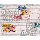 A.S. Création 935611 Papierová tapeta na zeď Boys and Girls grafity 935611 rozmery 0,53 x 10,05 m