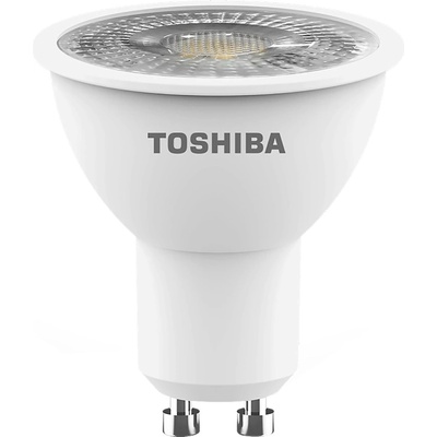 Toshiba LED крушка за луна Toshiba - GU10, 5.5=63W, 450 lm, 3000K (1TOLI04063WGU1300D)