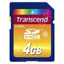 Pamäťové karty Transcend SDHC 4GB class 10 TS4GSDHC10