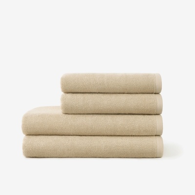 Goldea bavlněný froté ručník soft bez bordury béžový 50 x 100 cm