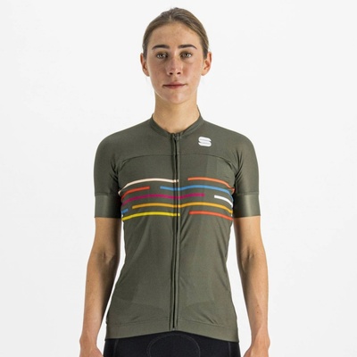 Sportful Vélodrome dámsky s krátkym rukávom kaki