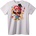 NOONEBRAND Тениска Mario допълнителни способности - XS, White