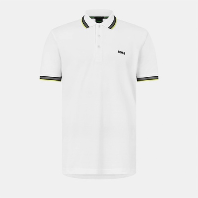 Boss Блуза с яка Boss Men's HBG Paddy Polo Shirt with Contrast Tipping - White/Green 112