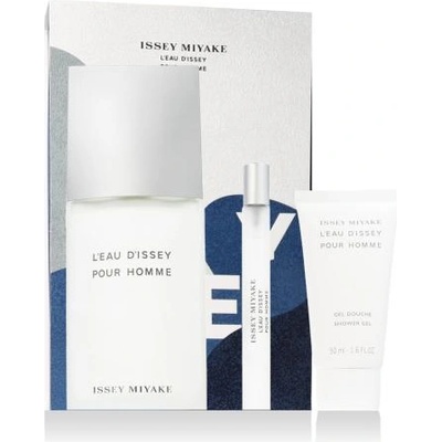 Issey Miyake L'Eau D'Issey Pour Homme подаръчен комплект: EDT 125 ml + EDT 10 ml + душ гел 50 ml за мъже