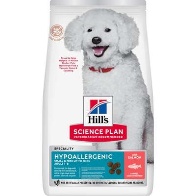 Hill's Science Plan Hypoalergénne pre malé dospelé psy s lososom 1,5 kg