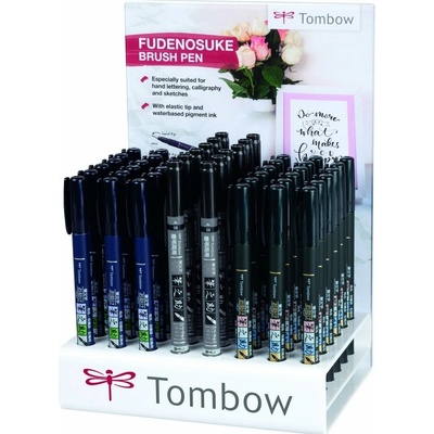 Tombow Fudenosuke Brush pen sada 48 ks WS-TBHS-48P-A