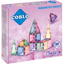 COBLO - Magnetická stavebnice 35 dílů - Pastel