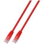  RJ45 Медна пач корда U-UTP, Cat. 5e, PVC, CCA, червена K8096.15. Дължина 15 метра (K8096.15)