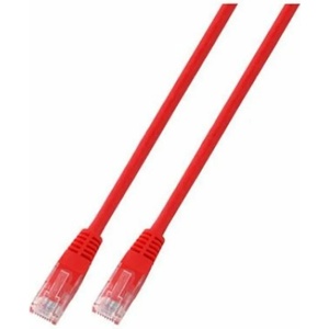  RJ45 Медна пач корда U-UTP, Cat. 5e, PVC, CCA, червена K8096.15. Дължина 15 метра (K8096.15)