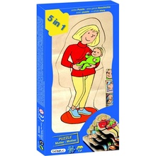 Beleduc vývojové vrstvené puzzle maminka