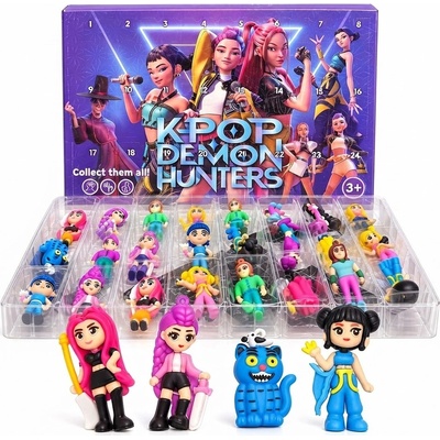 Adventný kalendár K-Pop: Demon Hunters figúrky s hračkami, 24 ks