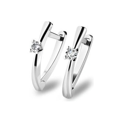 Pattic náušnice s diamanty z bieleho zlata G10830B04