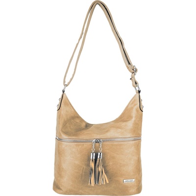 ZOE dámska crossbody koženková kabelka Khaki
