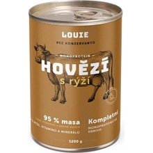 Louie Dog Hovězí s rýží 1200 g