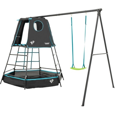 TP Toys Explorer Move preliezačka s hojdačkou 208x350x203 cm čierna TP870S1