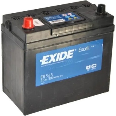 Exide Excell EB455 45Ah 300A left+ (EB455)