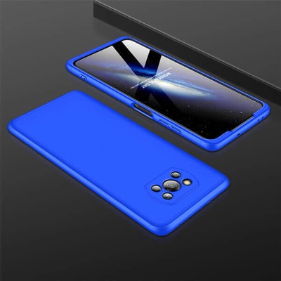 Púzdro SES Ochranné 360 ° celotelové plastové Xiaomi Poco X3 Pro - modré