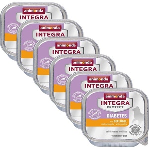 Animonda Integra Protect Cat Diabetes - пилешки коктейл 6 x 100 г