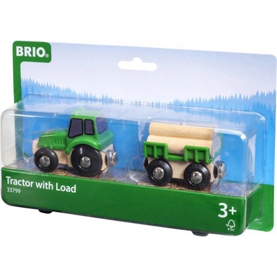 Brio Traktor s přívěsem a nákladem
