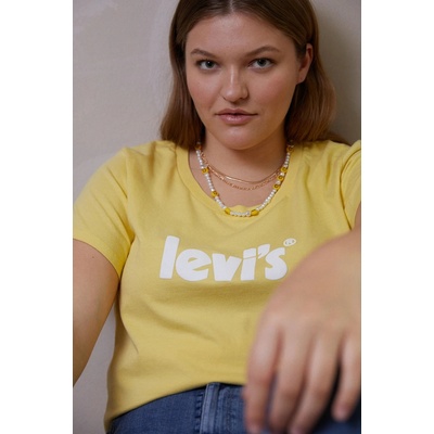 Levi's® dámske tričko THE PERFECT TEE PLUS SIZE 35790 0273 Žltá