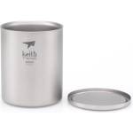 Keith Titanium Double-Wall Tit. Mug 450 ml Цвят: сив