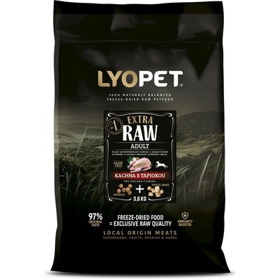 Lyopet Extra Raw Kačica s tapiokou 1,2 kg