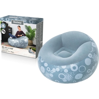 Bestway nafukovacie kreslo 112 x 112 x 70 cm modré