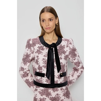 BIZUU Сако Bizuu AURORA в бежово с едно копче с десен AURORA RÓŻOWY (AURORA.ROZOWY.SS25)