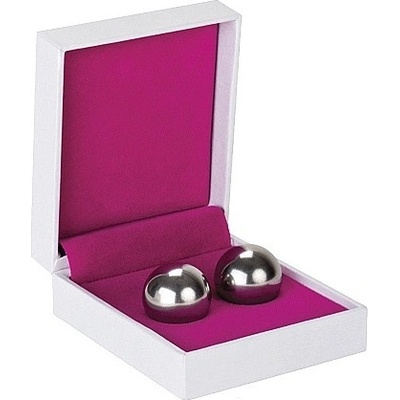 Shot Toys Deluxe Ben-Wa kuličky set 2ks medium - stříbrné