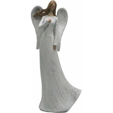 GOBA Anjel keramický v bielom 30 cm