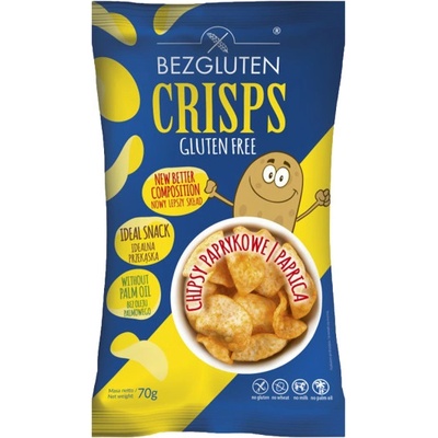 Bezgluten Chipsy paprikové bez lepku 70 g