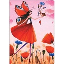 Poppy Field midi lined