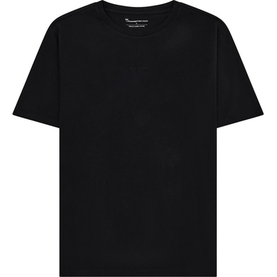 KnowledgeCotton Apparel Мъжка тениска KnowledgeCotton Apparel Regenerative Organic Cotton Chest Embroidery II T-shirt - Black Jet (216-8561-0113)