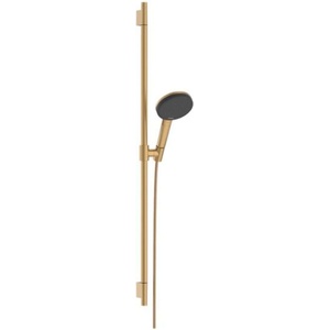 Hansgrohe Raindance Alive Select S - Душ слушалка, комплект пръти и маркучи, 3 дюзи, EcoSmart, полиран бронз 24603140 (24603140)